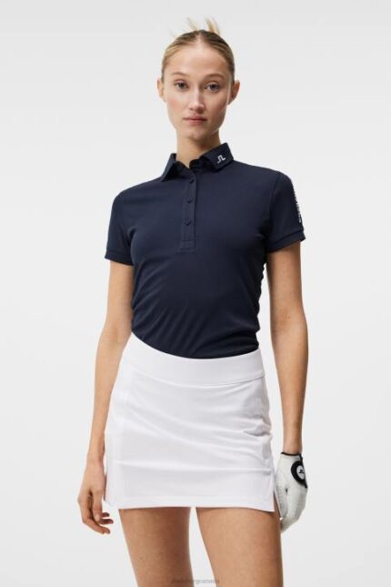 Tour Tech Golf Polo Navy Women J.Lindeberg Clothing 66XF1551