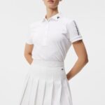 Tour Tech Golf Polo White Women J.Lindeberg Clothing 66XF1552