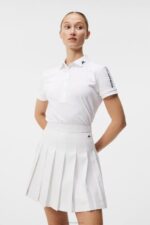 Tour Tech Golf Polo White Women J.Lindeberg Clothing 66XF1552