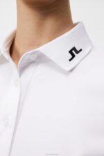 Tour Tech Golf Polo White Women J.Lindeberg Clothing 66XF1552 - Image 5