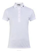 Tour Tech Golf Polo White Women J.Lindeberg Clothing 66XF1552 - Image 6