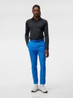 Tour Tech Long Sleeve Polo Black Melange Men J.Lindeberg Clothing 66XF271 - Image 3