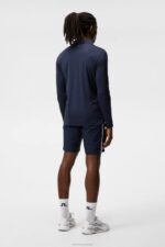 Tour Tech Long Sleeve Polo Navy Melange Men J.Lindeberg Clothing 66XF272 - Image 2