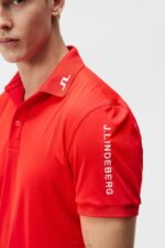Tour Tech Polo Brilliant Blue Men J.Lindeberg Clothing 66XF254 - Image 6