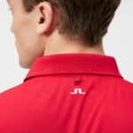 Tour Tech Polo Chili Pepper Men J.Lindeberg Clothing 66XF251