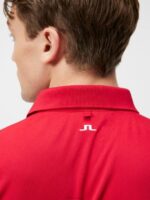 Tour Tech Polo Chili Pepper Men J.Lindeberg Clothing 66XF251