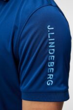 Tour Tech Polo Estate Blue Men J.Lindeberg Clothing 66XF57 - Image 4
