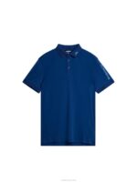 Tour Tech Polo Estate Blue Men J.Lindeberg Clothing 66XF57 - Image 5