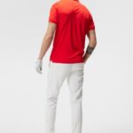 Tour Tech Polo Fiery Red Men J.Lindeberg Clothing 66XF256