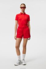 Tour Tech Polo Fiery Red Women J.Lindeberg Clothing 66XF1469 - Image 2