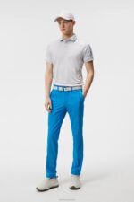 Tour Tech Polo Light Grey Melange Men J.Lindeberg Clothing 66XF253 - Image 2