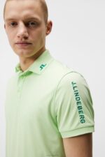 Tour Tech Polo Patina Green Men J.Lindeberg Clothing 66XF255 - Image 3