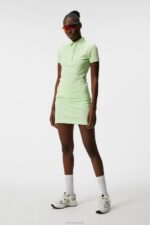 Tour Tech Polo Patina Green Women J.Lindeberg Clothing 66XF1471 - Image 2