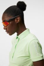 Tour Tech Polo Patina Green Women J.Lindeberg Clothing 66XF1471 - Image 3