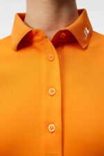 Tour Tech Polo Russet Orange Women J.Lindeberg Clothing 66XF1470 - Image 3