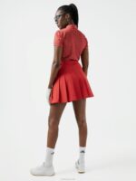 Tour Tech Print Golf Polo Faded Rose Bridge Monogram Women J.Lindeberg Clothing 66XF2619