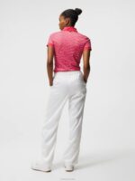 Tour Tech Print Polo Azalea Bridge Swirl Women J.Lindeberg Clothing 66XF1459 - Image 2