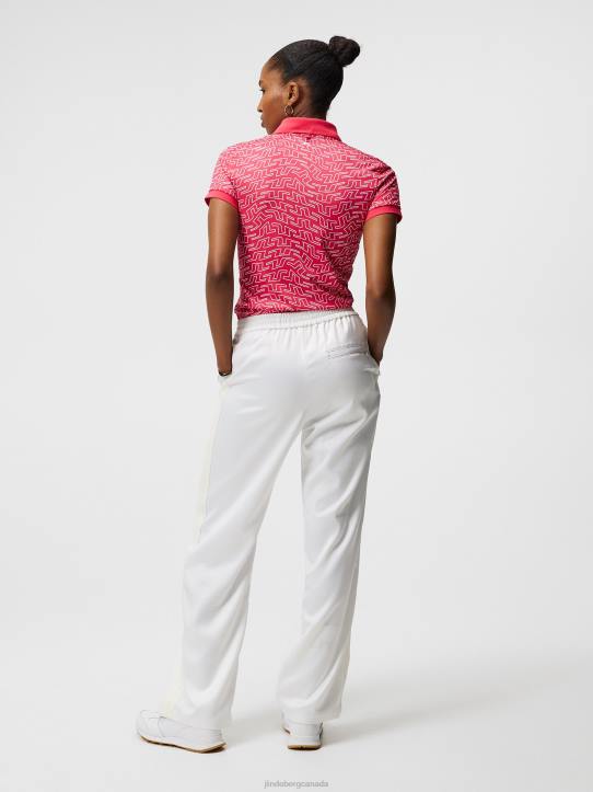 Tour Tech Print Polo Azalea Bridge Swirl Women J.Lindeberg Clothing 66XF1459 - Image 2