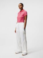 Tour Tech Print Polo Azalea Bridge Swirl Women J.Lindeberg Clothing 66XF1459 - Image 3