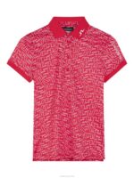 Tour Tech Print Polo Azalea Bridge Swirl Women J.Lindeberg Clothing 66XF1459 - Image 6