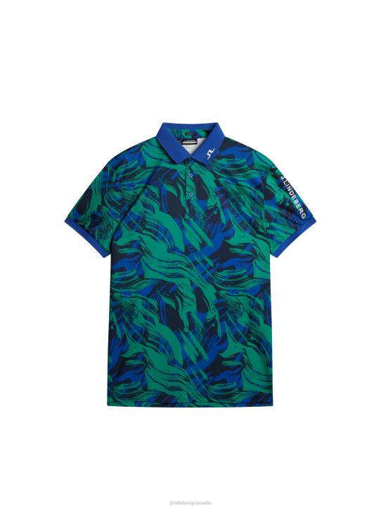 Tour Tech Print Polo Death Valley Men J.Lindeberg Clothing 66XF19 - Image 5