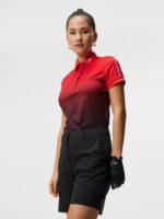 Tour Tech Print Polo Fiery Sunset fade Women J.Lindeberg Clothing 66XF1464