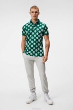Tour Tech Print Polo Rain Forest Sphere Dot Men J.Lindeberg Clothing 66XF246 - Image 2