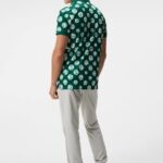 Tour Tech Print Polo Rain Forest Sphere Dot Men J.Lindeberg Clothing 66XF246