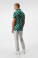 Tour Tech Print Polo Rain Forest Sphere Dot Men J.Lindeberg Clothing 66XF246