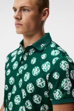 Tour Tech Print Polo Rain Forest Sphere Dot Men J.Lindeberg Clothing 66XF246 - Image 3