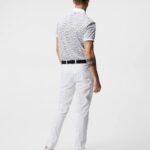 Tour Tech Print Polo White Bridge Swirl Men J.Lindeberg Clothing 66XF245