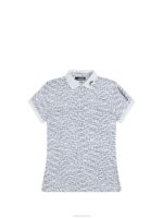 Tour Tech Print Polo White Bridge Swirl Women J.Lindeberg Clothing 66XF1460 - Image 5