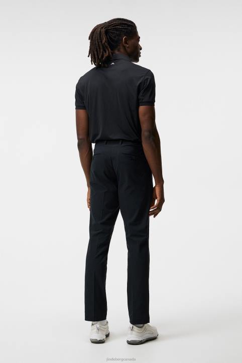Tour Tech Regular Fit Golf Polo Black Men J.Lindeberg Clothing 66XF346 - Image 2