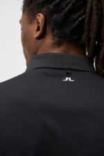 Tour Tech Regular Fit Golf Polo Black Men J.Lindeberg Clothing 66XF346 - Image 5