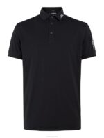 Tour Tech Regular Fit Golf Polo Black Men J.Lindeberg Clothing 66XF346 - Image 6