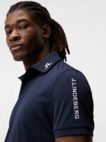 Tour Tech Regular Fit Golf Polo Navy Men J.Lindeberg Clothing 66XF347 - Image 4