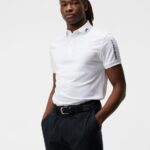 Tour Tech Regular Fit Golf Polo White Men J.Lindeberg Clothing 66XF345