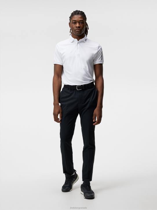 Tour Tech Regular Fit Golf Polo White Men J.Lindeberg Clothing 66XF345 - Image 3