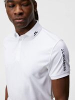 Tour Tech Regular Fit Golf Polo White Men J.Lindeberg Clothing 66XF345 - Image 4