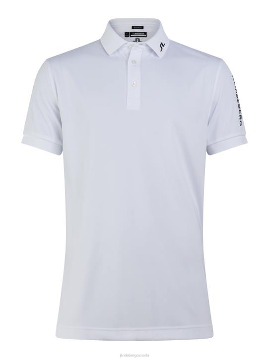 Tour Tech Regular Fit Golf Polo White Men J.Lindeberg Clothing 66XF345 - Image 5