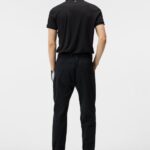 Tour Tech Slim Polo Black Men J.Lindeberg Clothing 66XF237