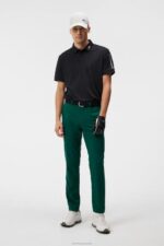 Tour Tech Slim Polo Black Men J.Lindeberg Clothing 66XF94 - Image 2