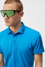 Tour Tech Slim Polo Brilliant Blue Men J.Lindeberg Clothing 66XF239 - Image 3