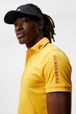 Tour Tech Slim Polo Citrus Men J.Lindeberg Clothing 66XF238 - Image 3