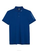 Tour Tech Slim Polo Estate Blue Men J.Lindeberg Clothing 66XF87 - Image 5