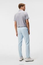 Tour Tech Slim Polo Grey Melange Men J.Lindeberg Clothing 66XF93 - Image 2
