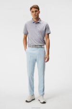 Tour Tech Slim Polo Grey Melange Men J.Lindeberg Clothing 66XF93