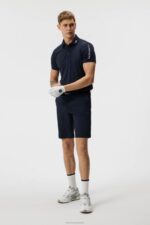 Tour Tech Slim Polo Navy Men J.Lindeberg Clothing 66XF236 - Image 2