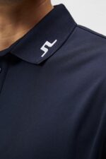 Tour Tech Slim Polo Navy Men J.Lindeberg Clothing 66XF92 - Image 3