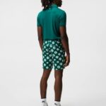 Tour Tech Slim Polo Rain Forest Melange Men J.Lindeberg Clothing 66XF234